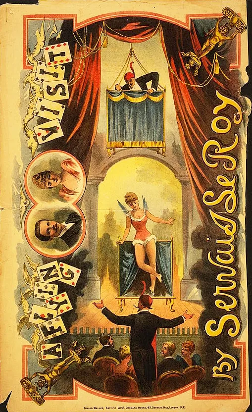 Affiche « A flying visit » de Servais Le Roy, vers 1890